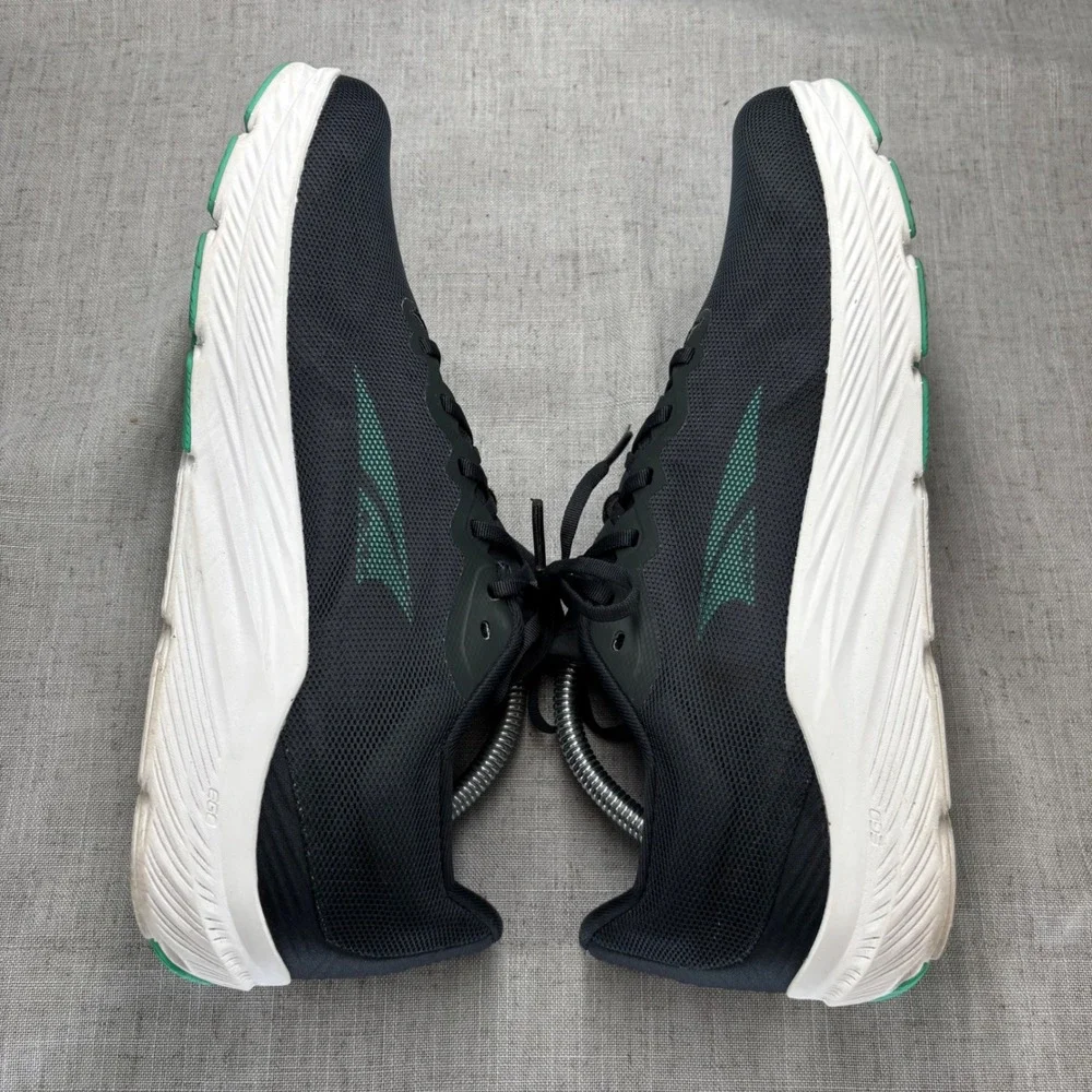 Altra Rivera 3 Shoes Black White Teal Mesh Road Running Sneaker Men's Size 9.5